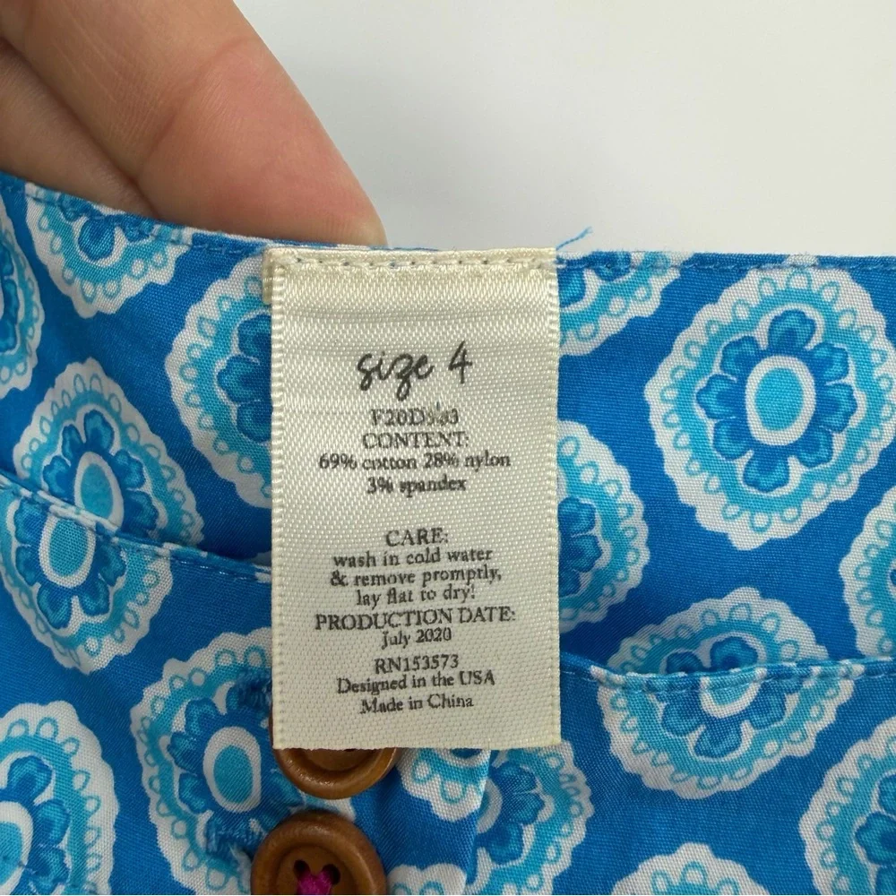 Eleanor Rose County Fair‎ Cowgirl Boot dress RARE HTF size 4 blue pink